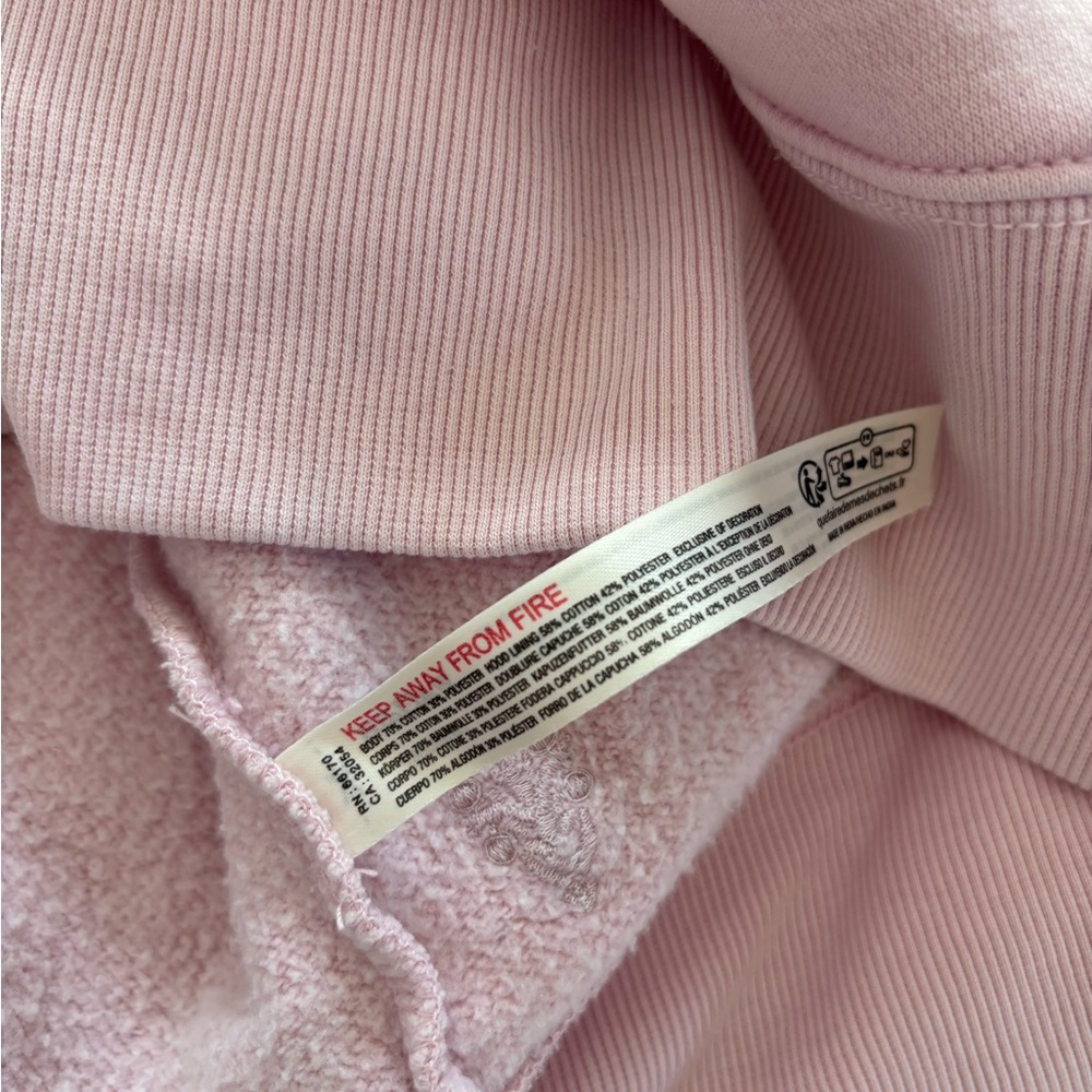 Free People Cherry Blossom Pink Sprint To The Finish Hoodie Sweatshirt Large - Picture 5 of 6